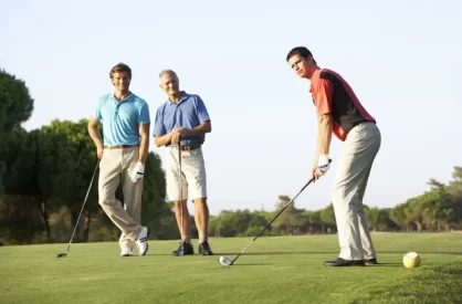 Men Golfing
